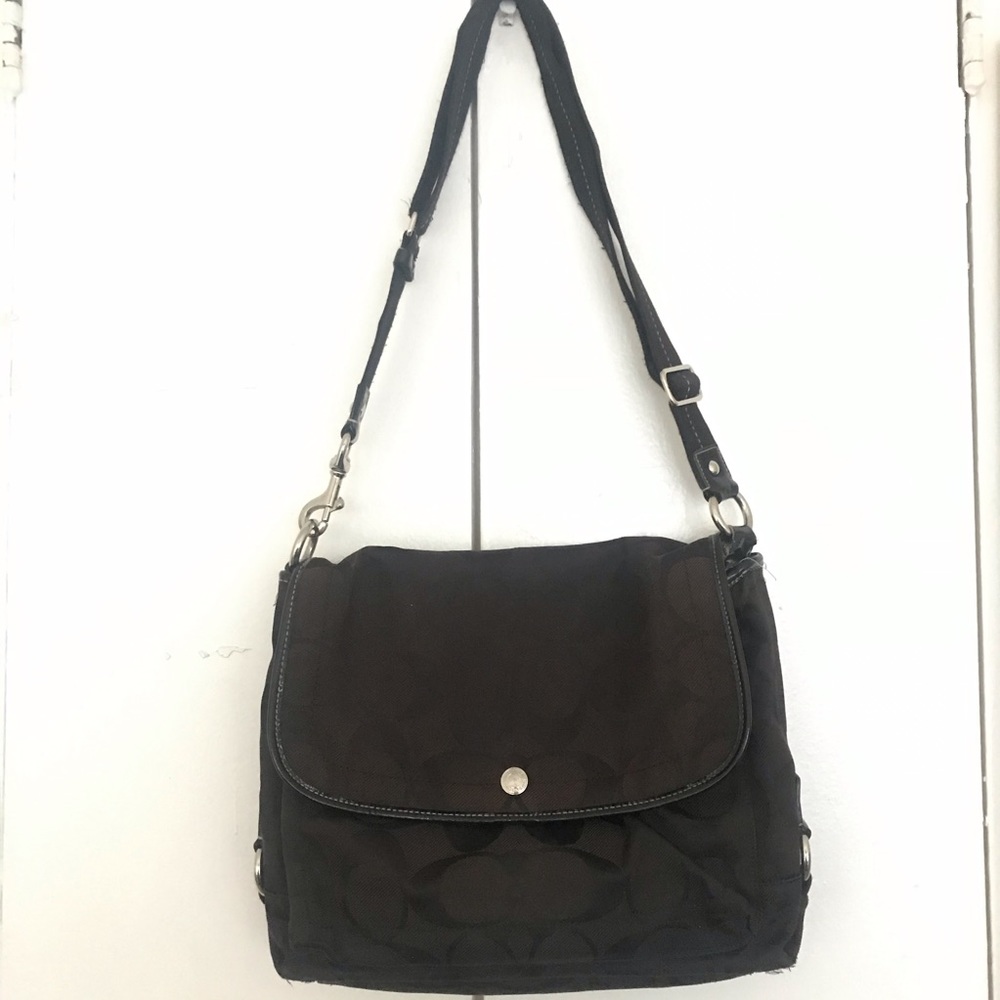 Black Original Canvas Coach Bag